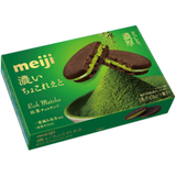 Meiji Rich Matcha Chocolate Sandwich Biscuit 6pcs