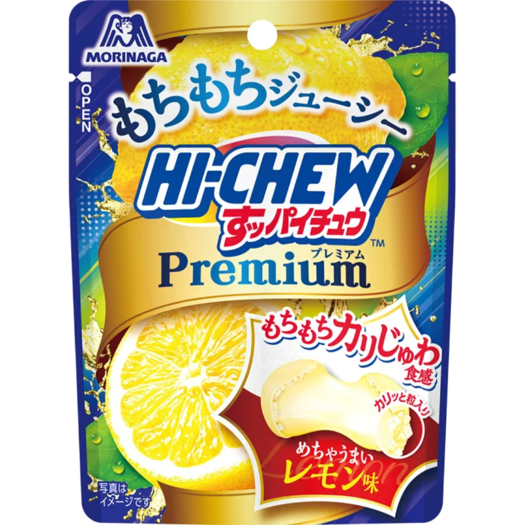 Morinaga HI-CHEW Premium Mochi Texture Lemon Flavored Chewy Candy 32g