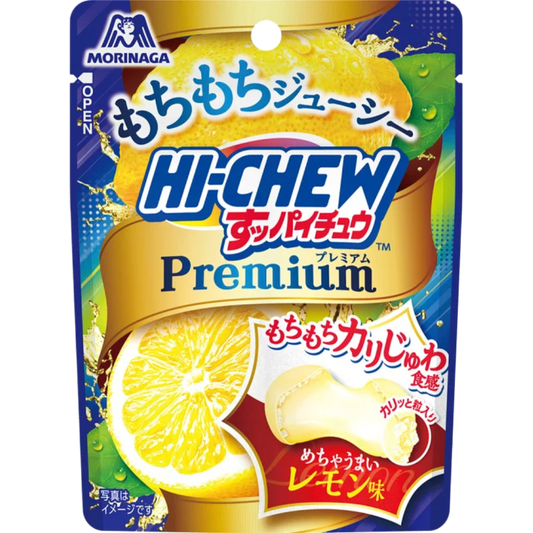 Morinaga HI-CHEW Premium Mochi Texture Lemon Flavored Chewy Candy 32g