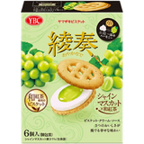 YBC Ayakanade Shine Muscat And Wa-Kocha Tea Sandwich Biscuits 6pcs