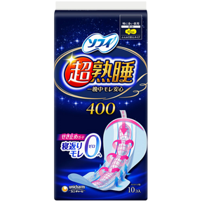 Unicharm Sofy Overnight Extra Pads Long With Wings40cm 10pcs