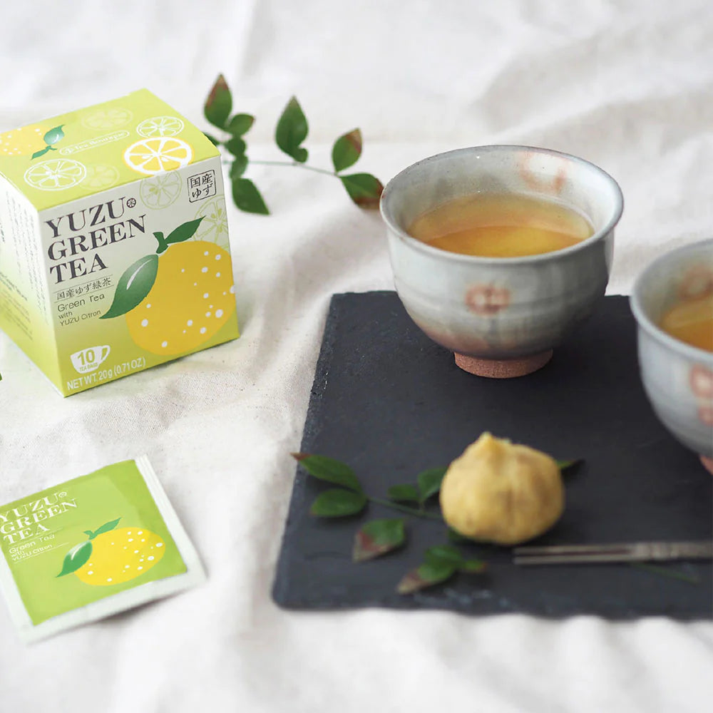 Tea Boutique Japanese Green Tea with Yuzu Citron 8 Tea Bags