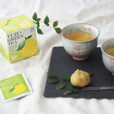 Tea Boutique Japanese Green Tea with Yuzu Citron 8 Tea Bags