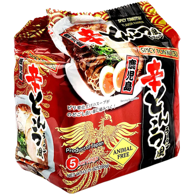 Higashimaru Spicy Tonkotsu Flavor Kagoshima Ramen 5pcs