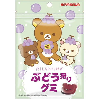 Hayakawa Rilakkuma Budou Gari Grape Gummy Candy 35g