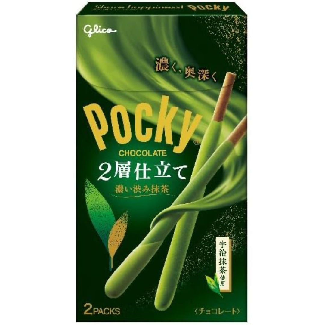 Glico Pocky 2-Layer Tailored Uji Matcha Chocolate Sticks 52.2g