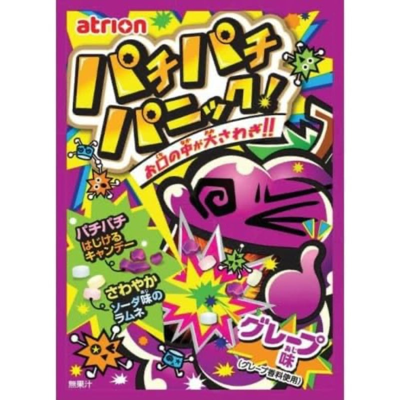Atrion Pachi Pachi Panic Popping Candy Grape Flavor 5g*24