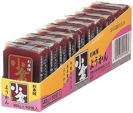 Sugimoto Seika Ogura Yokan Red Bean Jelly with Whole Beans 40g*10