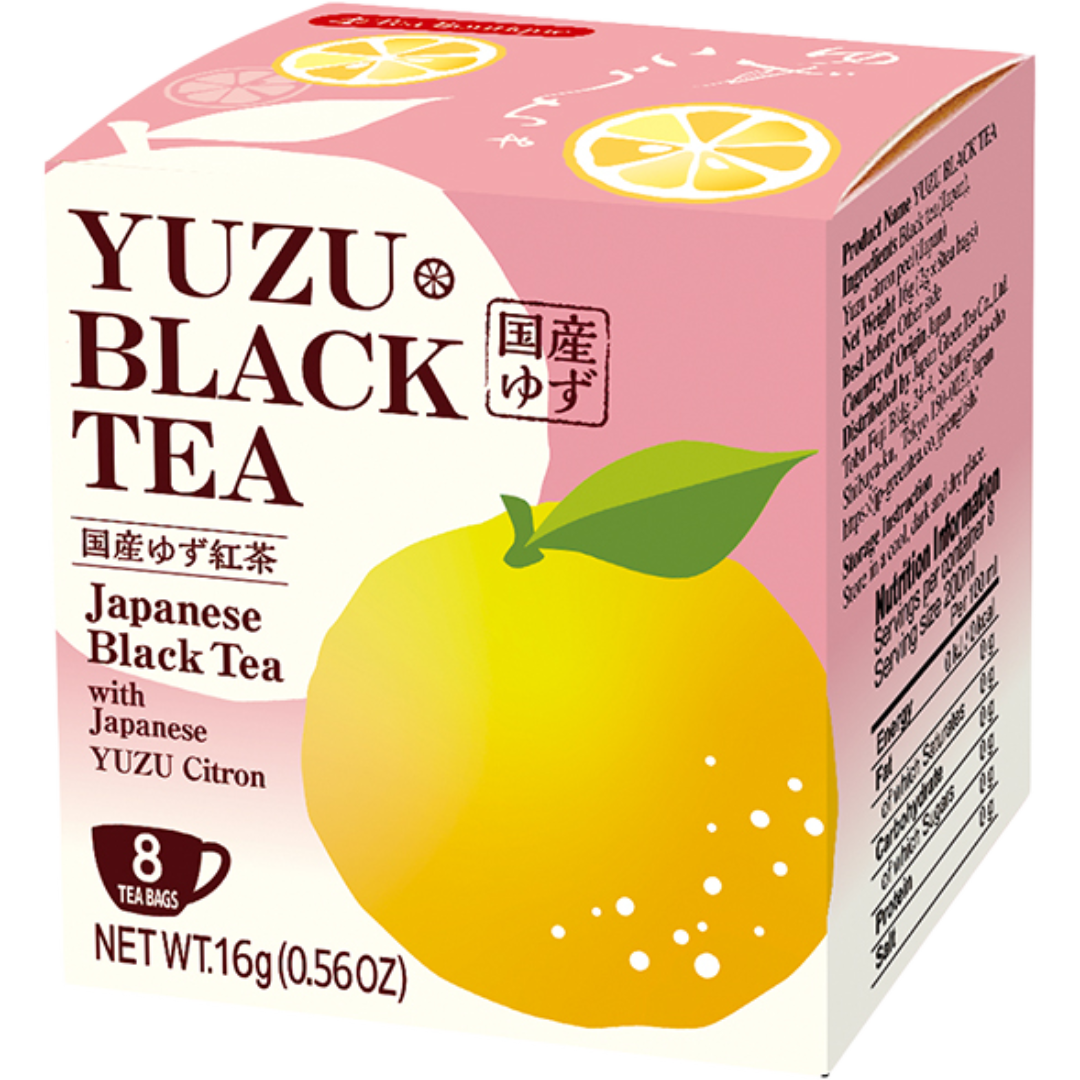 Tea Boutique Japanese Black Tea with Yuzu Citron 8 Tea Bags