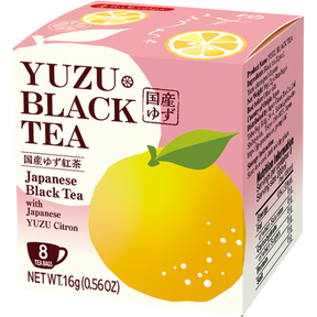 Tea Boutique Japanese Black Tea with Yuzu Citron 8 Tea Bags