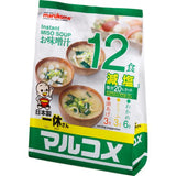 Marukome Ikkyu-San Instant Miso Soup Mild Salt 12 Serving
