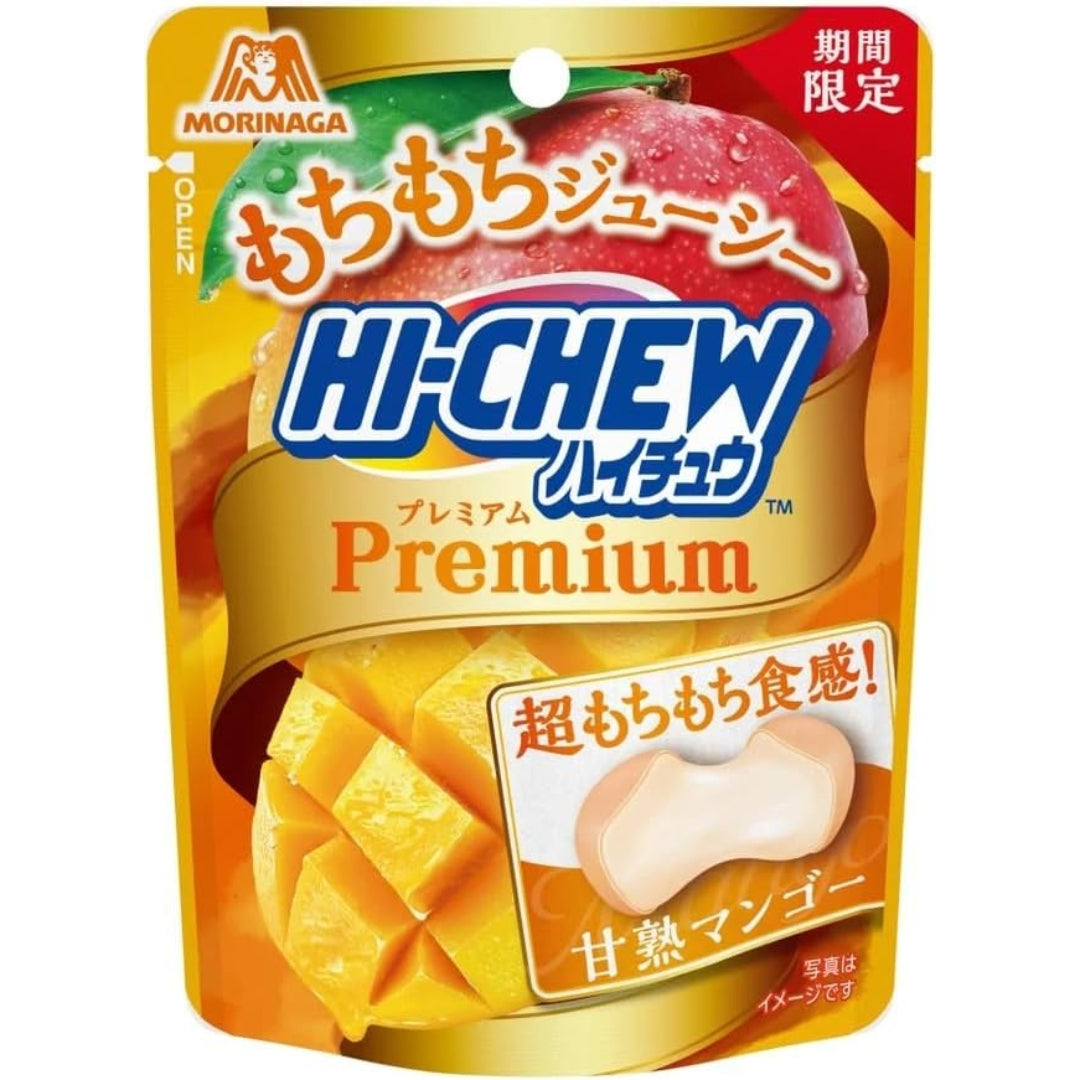 Morinaga Hi-Chew Premium Mango Soft Candy 32g - front of pack