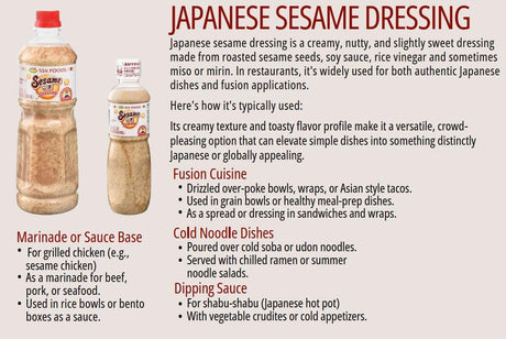 SSK Japanese Style Sesame Dressing 490ml