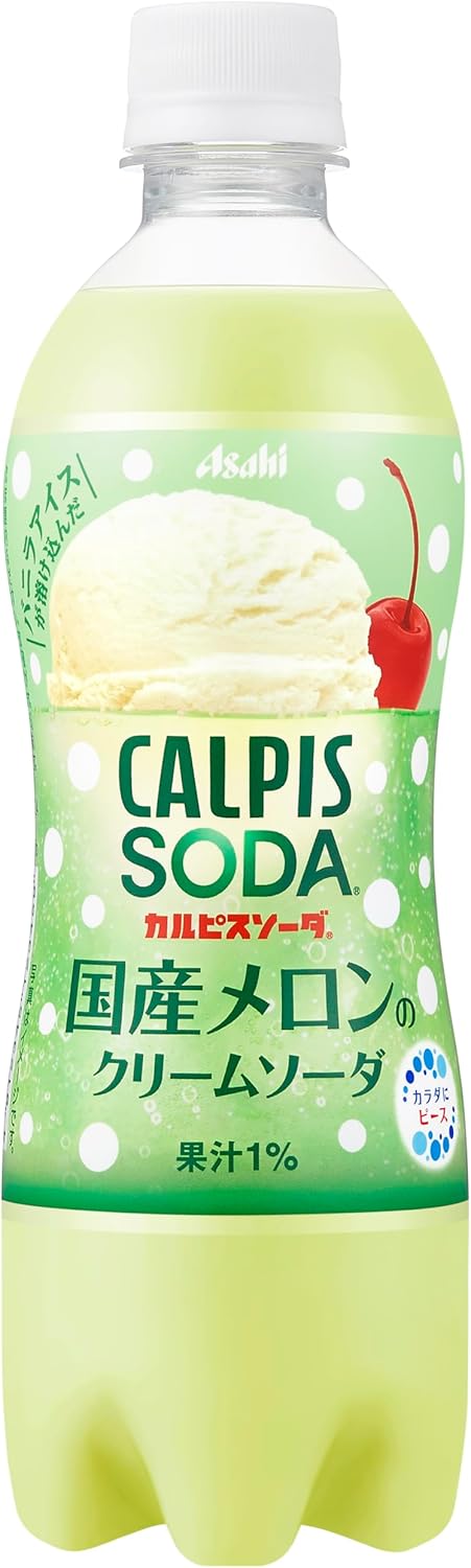 Asahi Calpis Soda Melon Cream 500ml