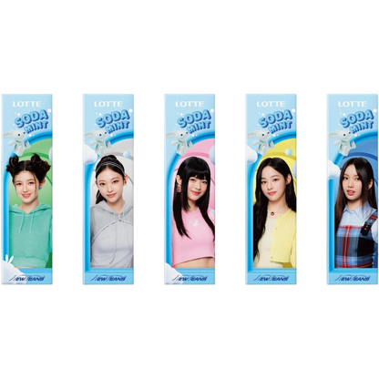 Lotte NewJeans Meets Itagum Soda Mint Chewing Gum 9pcs