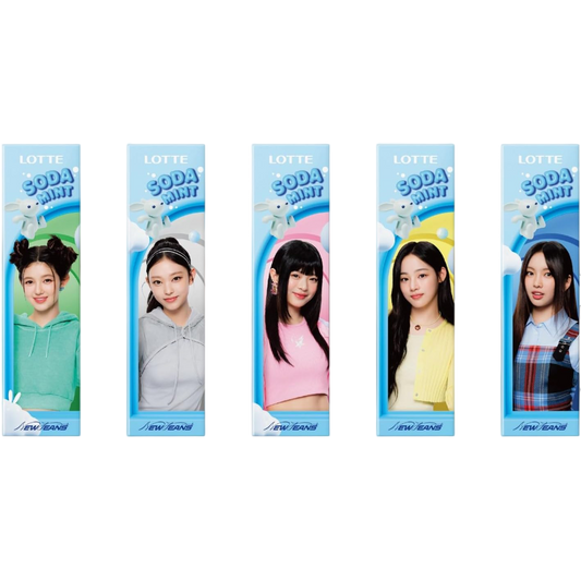 Lotte NewJeans Meets Itagum Soda Mint Chewing Gum 9pcs