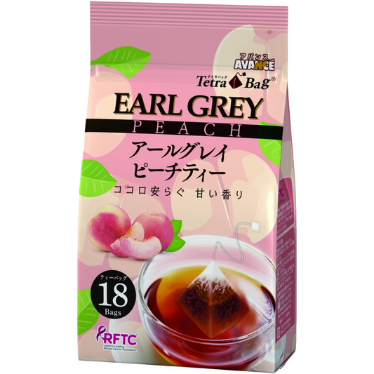 Kunitaro Avance Earl Grey Peach Tea Bags 18pcs