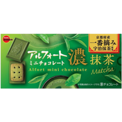 Bourbon Alfort Mini Chocolate Rich Uji Matcha Biscuits 60g