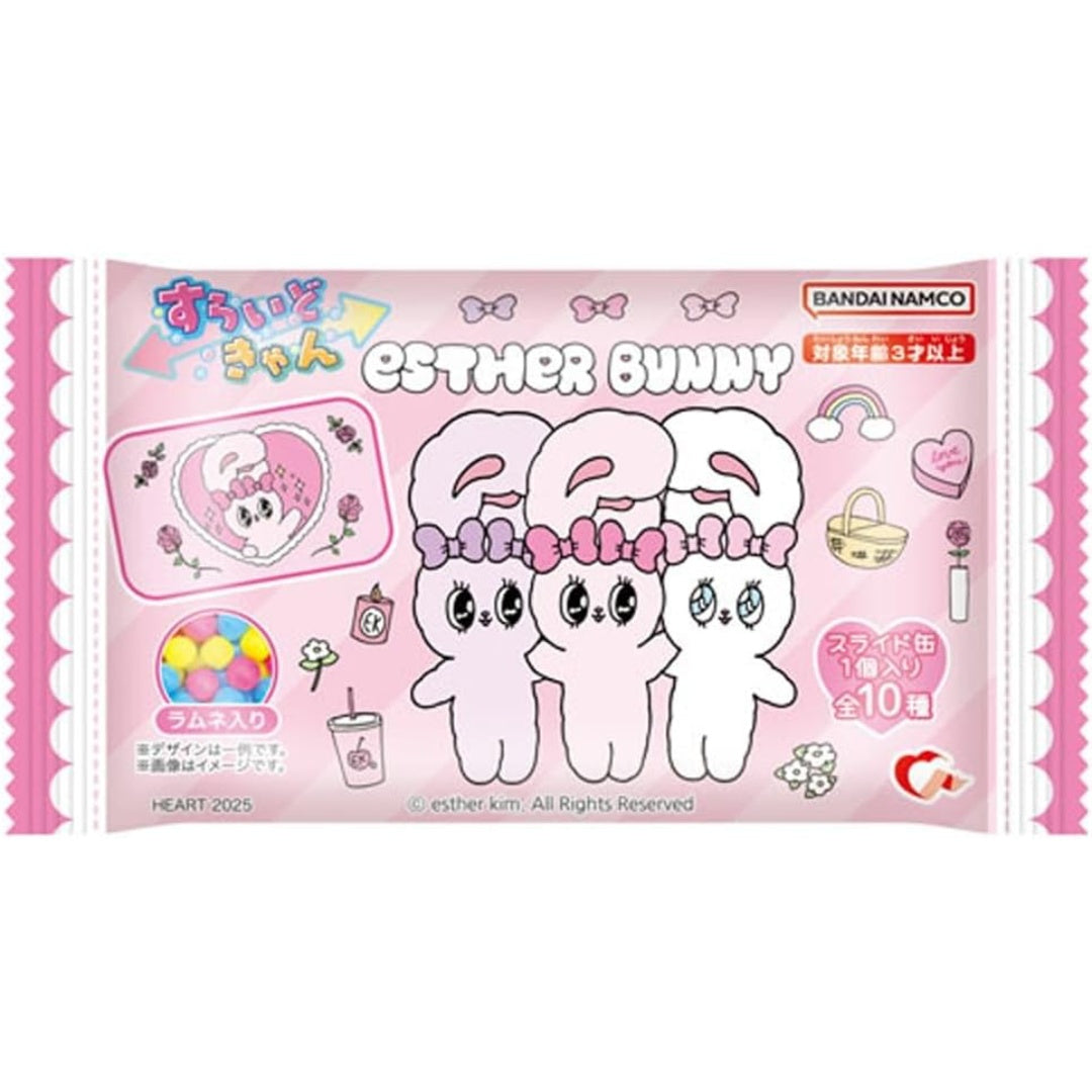 Heart Esther Bunny Slide Can Ramune Candy 6g