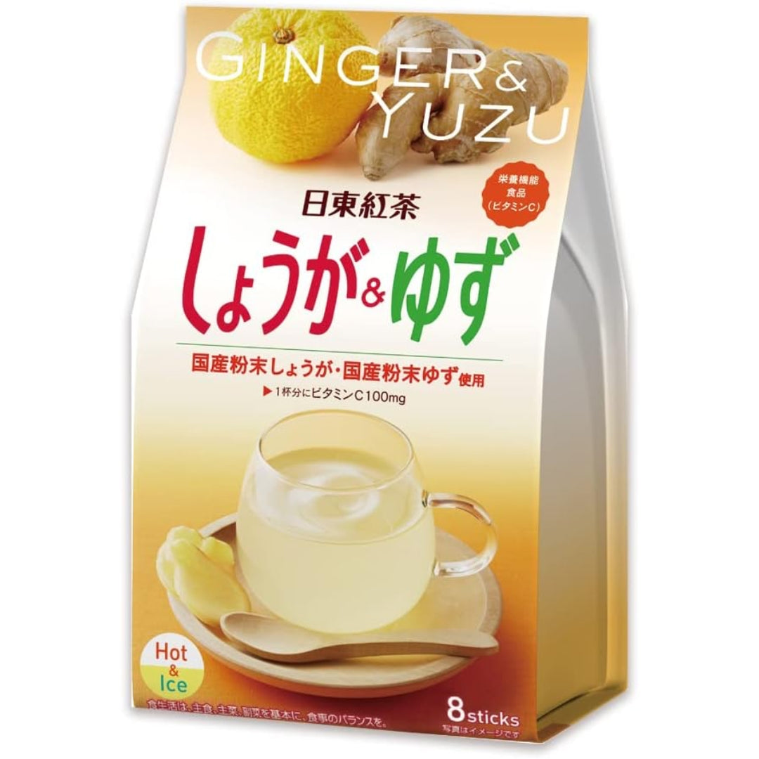 Nittoh Ginger And Yuzu Instant Tea 8pcs