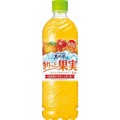 Suntory Natural Water Kiritto Fruits Orange & Mango Drink 600ml