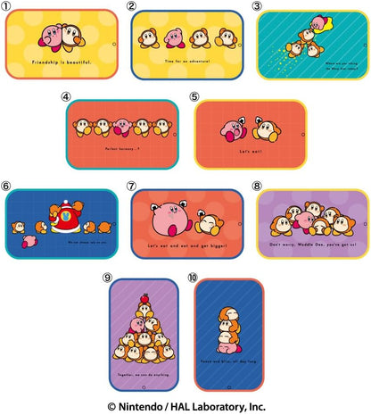 Heart Kirby Play With Waddle Dee Slide Tin Ramune Candy 6g