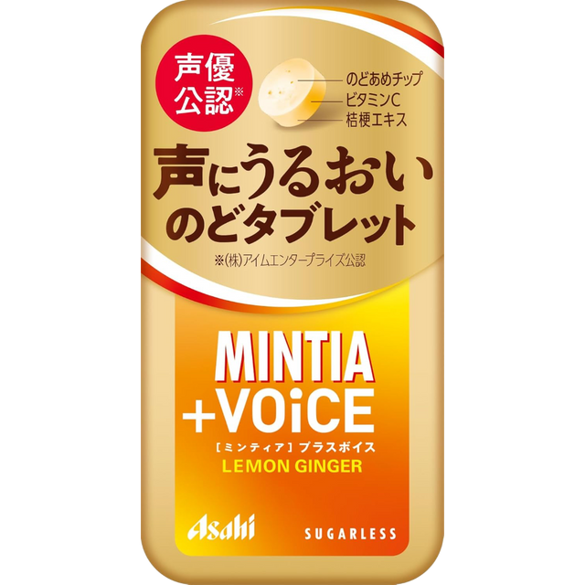 Asahi Mintia + Voice Lemon Ginger Tablets