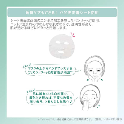 Kose Clear Turn Keana Komachi Smoothing Face Mask 7 Sheets