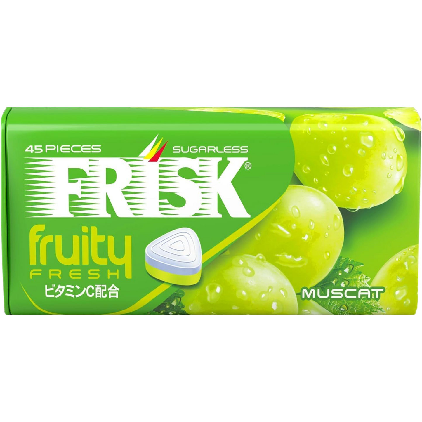 Kracie Frisk Fruity Fresh Muscat Flavor Sugarless Mints 31.5g