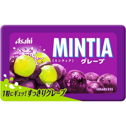 Asahi Mintia Grape Sugarless Mint Candy 7g