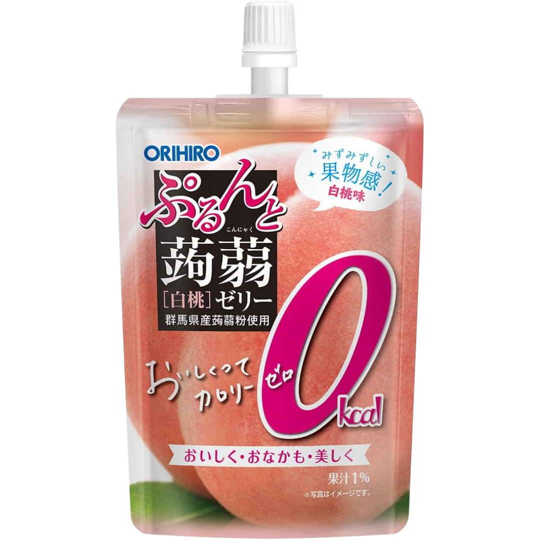 Orihiro Konjac Jelly White Peach 0kcal 130g
