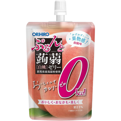 Orihiro Konjac Jelly White Peach 0kcal 130g