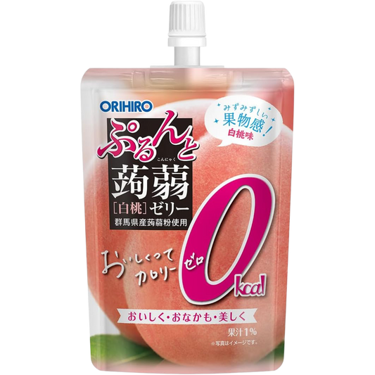 Orihiro Konjac Jelly White Peach 0kcal 130g