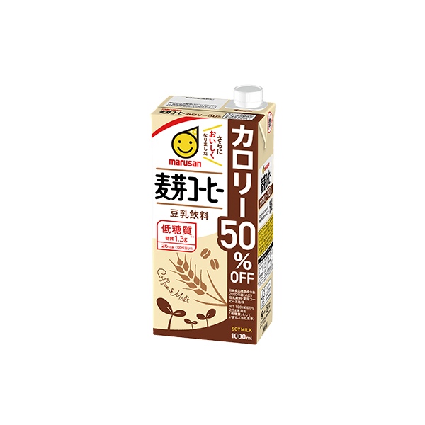 Marusan Soy Milk Coffee & Malt 50% Less Calories 1L