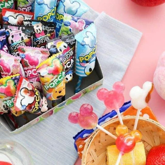 Glico Disney Popcan Mickey Shape Lollipop 30pcs
