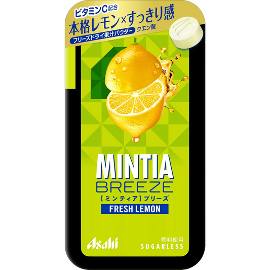 Asahi Mintia Breeze Fresh Lemon Sugarless Mints 22g