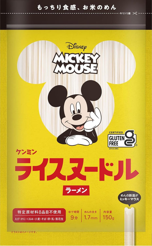 Kenmin Disney Mickey Mouse Rice Noodles Ramen (Gluten Free) 150g