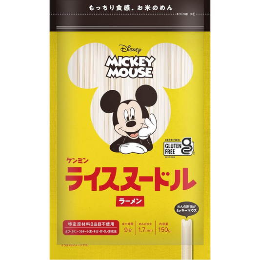 Kenmin Disney Mickey Mouse Rice Noodles Ramen (Gluten Free) 150g