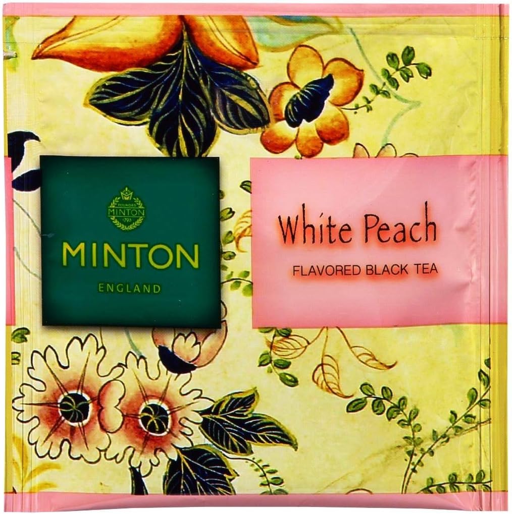 Minton White Peach Black Tea Bags 10P - pack view 4