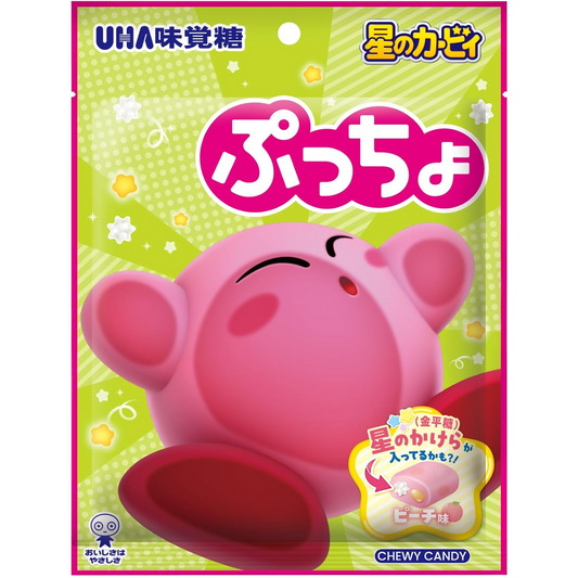 UHA Mikakuto Puccho Kirby Peach Flavored Chewy Candy 52g
