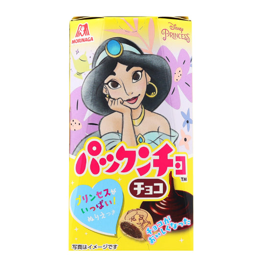 Morinaga Packncho Disney Princess Chocolate Filled Biscuits 43g