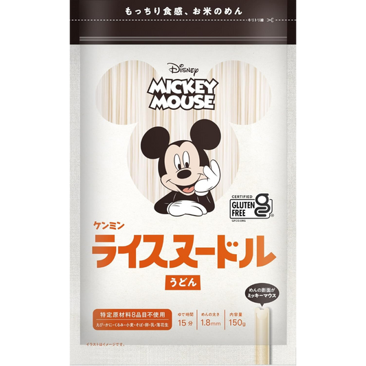 Kenmin Disney Mickey Mouse Rice Noodles Udon (Gluten Free) 150g
