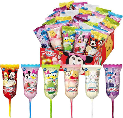 Glico Disney Popcan Mickey Shape Lollipop 30pcs