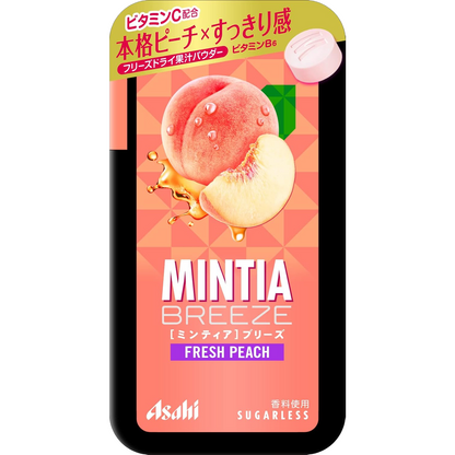Asahi Mintia Breeze Fresh Peach Sugarless Mints 22g