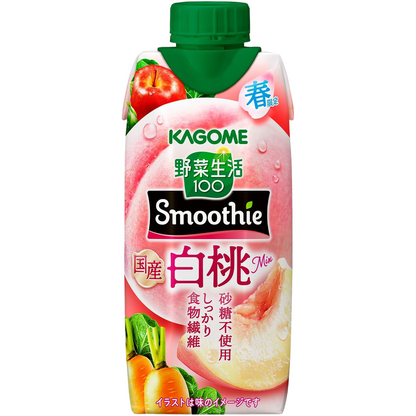 Kagome Vegetable Life 100 Smoothie White Peach Mix 330ml