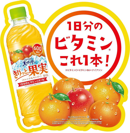 Suntory Natural Water Kiritto Fruits Orange & Mango Drink 600ml