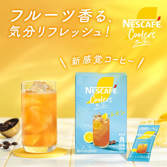 Nescafe Coolers Lemon Instant Coffee Sticks 7pcs