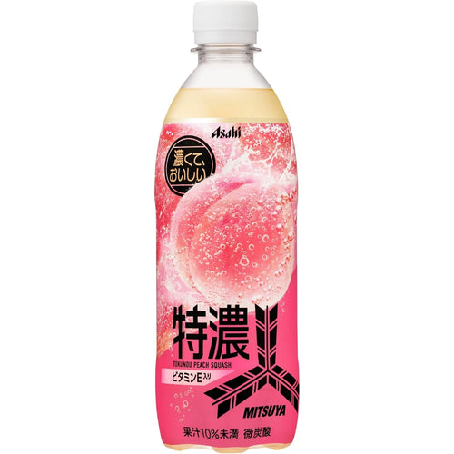 Asahi Mitsuya Tokunou Peach Squash Soda 500ml