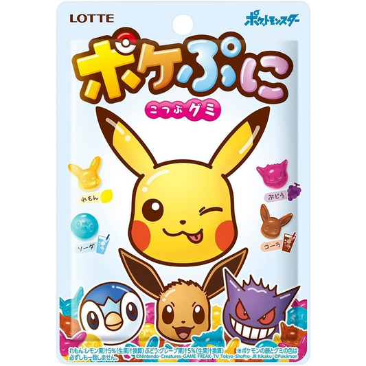 Lotte Pokemon Pokepuni Mixed Fruit and Soda Gummy 80g