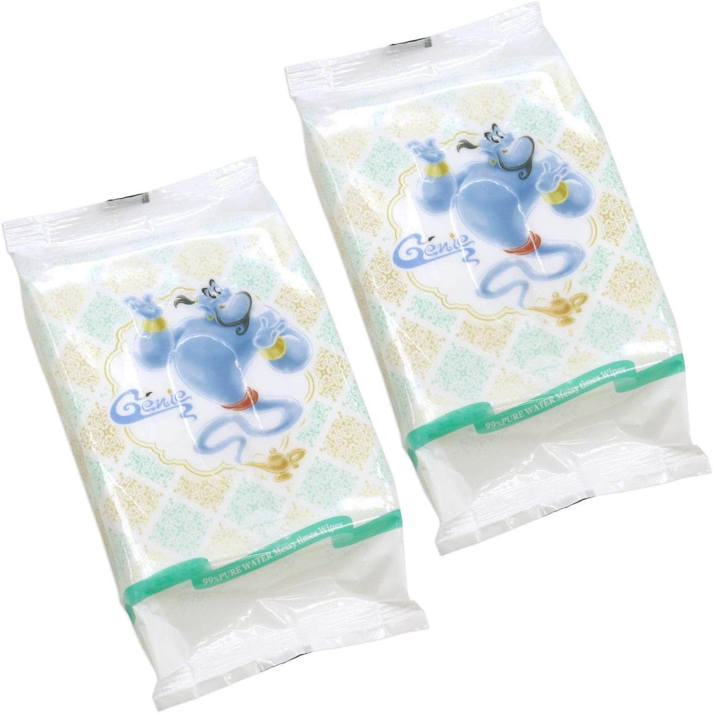 LEC Disney Genie Series 99% Pure Water Baby Hand And Mouth Wipes 25 Sheets * 2 Packs